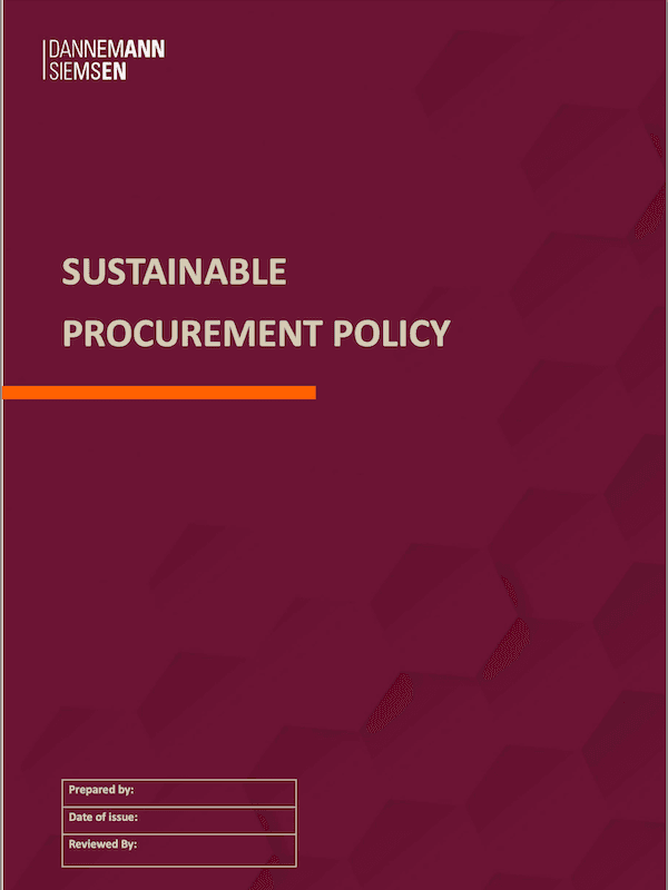 Sustainable Procurement Policy